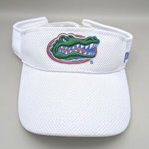 Florida Gators UF White Embroidered Adjustable Visor Gator Boosters, Inc.